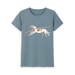 Stone Blue Printed T-shirt Front