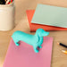 Giant sausage dog eraser - Turquoise