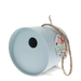 Round bamboo fibre birdhouse - Blue
