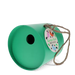 Round bamboo fibre birdhouse - Green