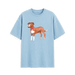 Milky Blue Printed T-shirt Front