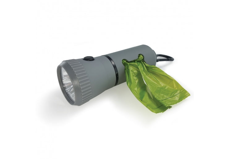 Poop bag dispenser torch