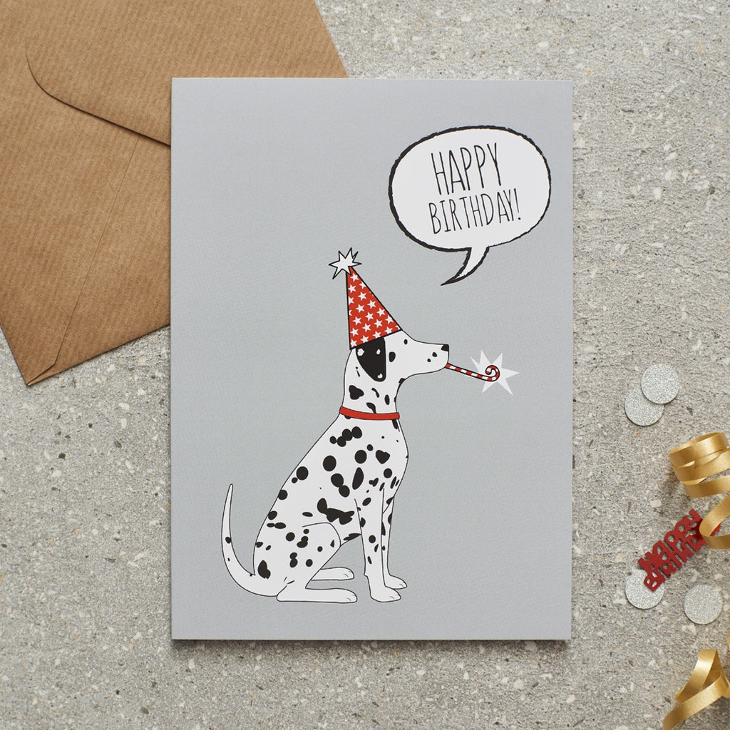 Dalmatian Happy Birthday Card