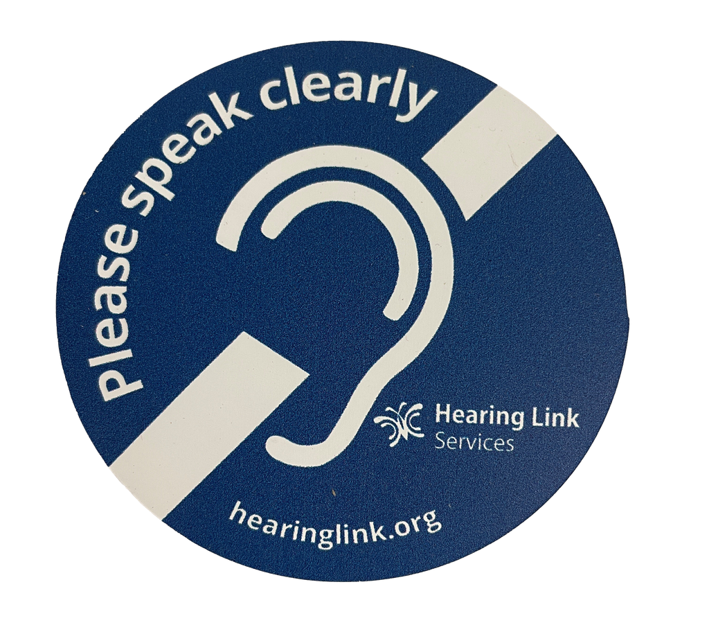'Please speak clearly' magnetic sign