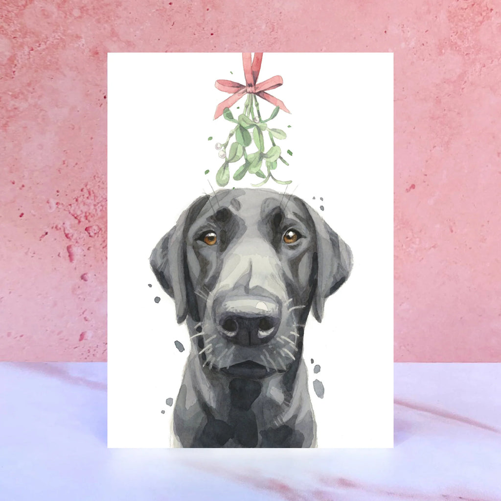 Black Labrador Christmas Card