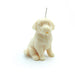 Handmade decorative soy candle from a UK small business, non‑fragranced and dog‑themed, ideal for home décor or gifting.