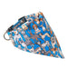 Dog Bandana - Blue Multi Dog Design