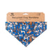 Dog Bandana - Blue Multi Dog Design