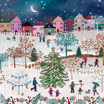 Festive Village Christmas Cards