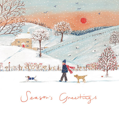 Snowy walk at The Grange Christmas Cards