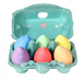 Coloured chalk eggs (set of 6)