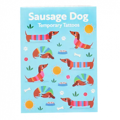 Temporary tattoos - Sunny Sausage Dog
