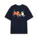 Navy Printed T-shirt Back
