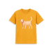 Mustard Printed Kids T-Shirt Front