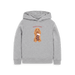 Athletic Grey Printed Kids Hoodie Front