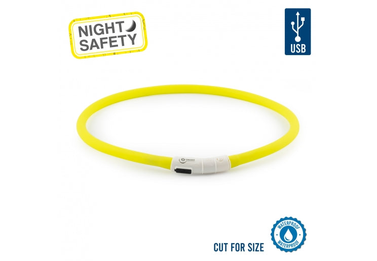 Rechargeable Flashing Band - Yellow