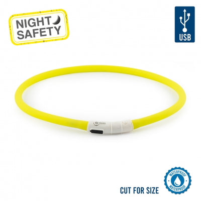 Ancol Rechargeable Flashing Band - Yellow