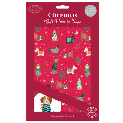 Christmas Wrap & Tags - Dogs & Jumpers