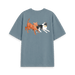 Stone Blue Printed T-shirt Back