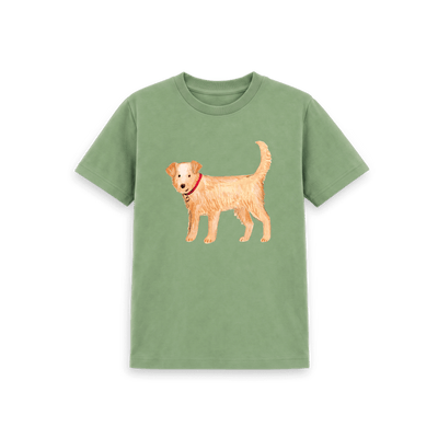 Sage Printed Kids T-Shirt Front