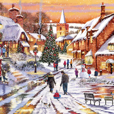 Christmas Village Lights - 1000 Piece Jigsaw Puzzle