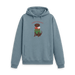 Stone Blue Printed Hoody Front