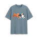 Stone Blue Printed T-shirt Front