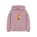 Mauve Printed Kids Hoodie Front