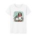 White Printed T-shirt Front