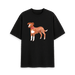 Black Printed T-shirt Front
