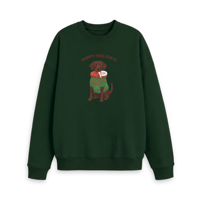 Evergreen Printed Sweater Front