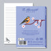 A6 Lined pocket notepad - Chaffinches on Cherry Blossom