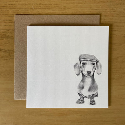 Sidney Sausage dog Card