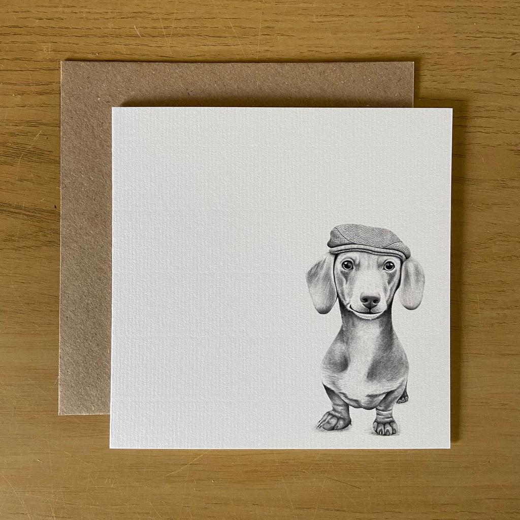 Sidney Sausage dog Card