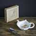 Dog‑design earthenware teabag dish