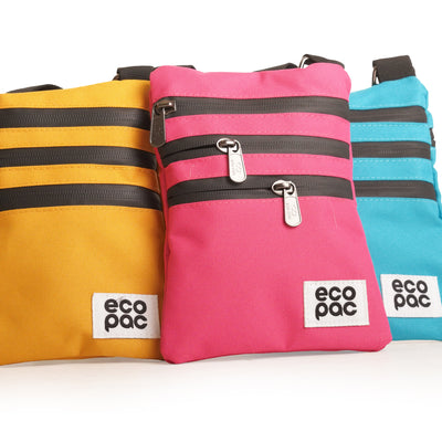 Bright's crossbody dog walking and phone bag, water-resistant lightweight bag with adjustable strap and four zipped pockets