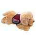 Yellow Soft Toy Labrador with Hearing Dogs Coat