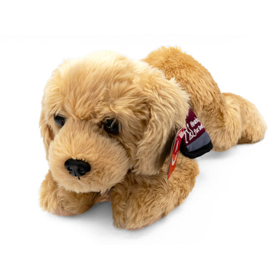 Yellow Soft Toy Labrador with Hearing Dogs Coat