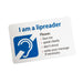 'I am a lipreader' communication card