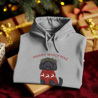 organic fun dog themed chritmas jumper