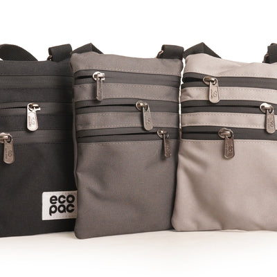 Crossbody Dog Walking/Phone Bag - Grey's and Black