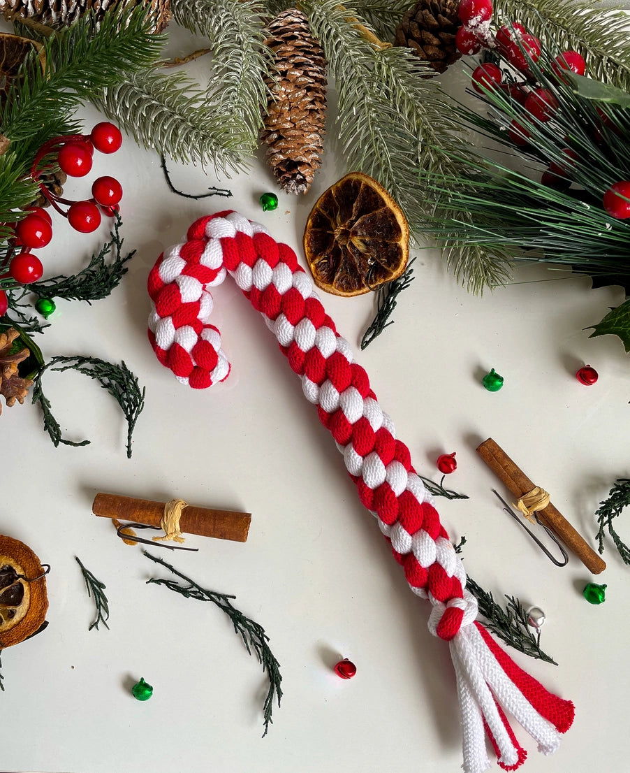 Candycane Rope Toy