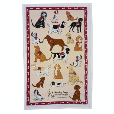 Hearing Dogs Tea Towel