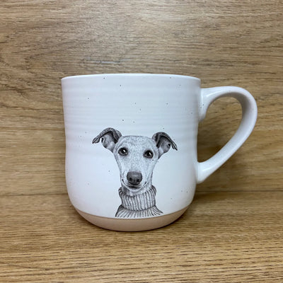 Katherine Sheard design stoneware mug winnie whippet