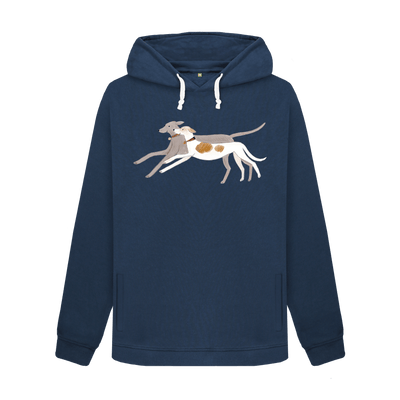 Navy Blue Printed Sweater Front