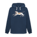 Navy Blue Printed Sweater Front