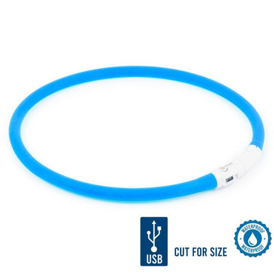 Ancol Rechargeable Flashing Band - Blue