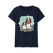 Navy Blue Printed T-shirt Front