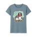 Stone Blue Printed T-shirt Front
