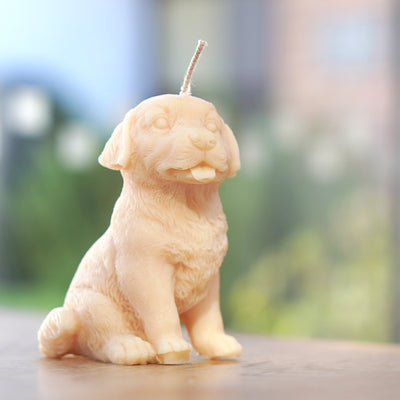 Decorative dog candle
